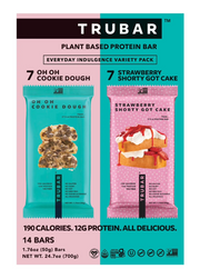 TRUBAR Plant Based Protein Bar Variety Pack, 14 ct.