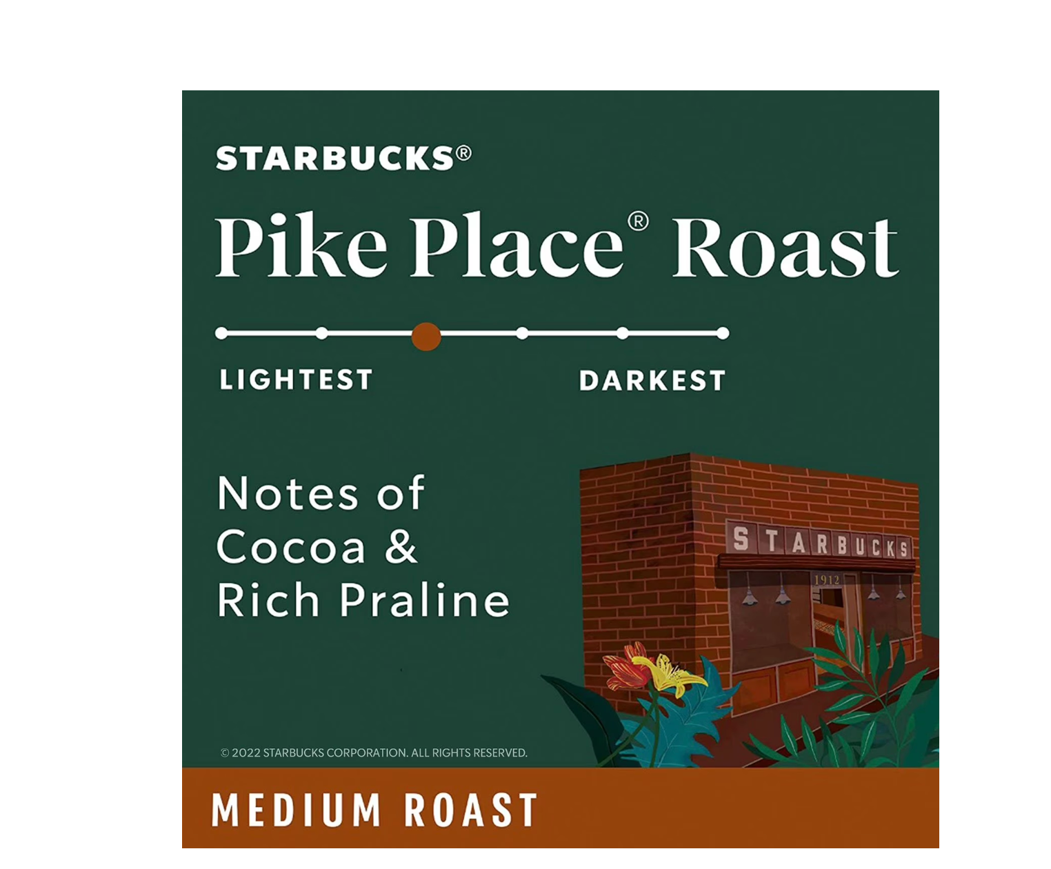Starbucks Pike Place Medium Roast Ground Coffee, 40 oz