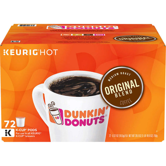 Dunkin' Donuts Medium Roast K-Cup Coffee Pods, 72 ct