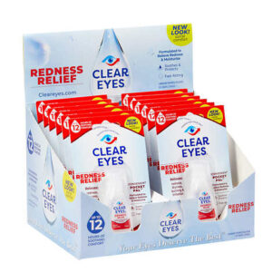 Clear Eyes Redness Relief Pocket Pal, 0.2 fl oz, 12 ct