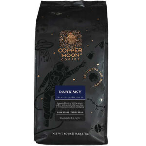 Copper Moon Coffee Dark Sky Whole Bean Coffee, Dark Roast, 5 lbs
